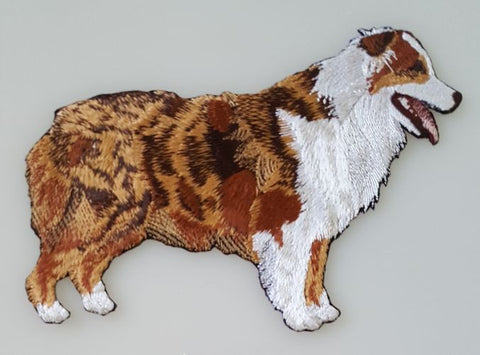 Australian Shepherd, Aussie, Red Merle Embroidered Patch