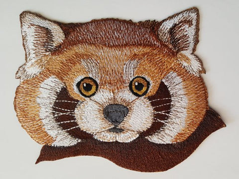 Red Panda Embroidered Patch 6.9" x 5.4"