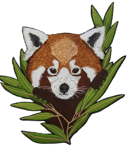 Red Panda Embroidered Patch