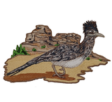 Roadrunner, Wild Bird, Embroidered Patch 9" x 5.3" Free USA Shipping