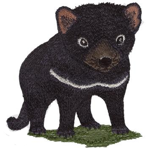 Tasmanian Devil Embroidered Patch 4.9" x 5.2" Free USA Shipping