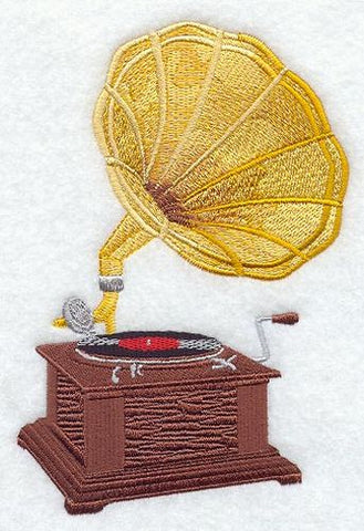 Antique Phonograph, Embroidered Patch