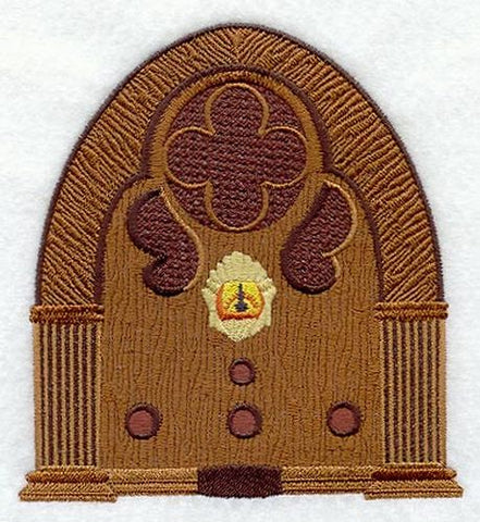Antique Radio Embroidered Patch