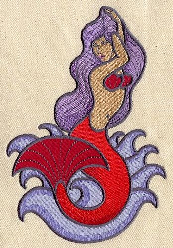Mermaid A11 Embroidered Patch Free USA Shipping