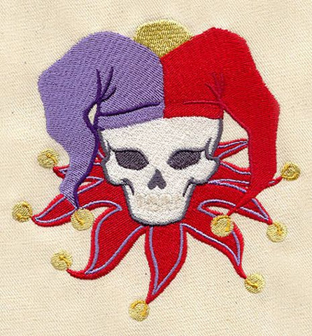 Joker Skull Embroidered Patch