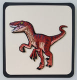 Dinosaur Velociraptor Embroidered Patch Free USA Shipping