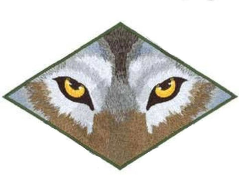 Wolf Eyes Wolves Embroidered Patch 7.9 x 5