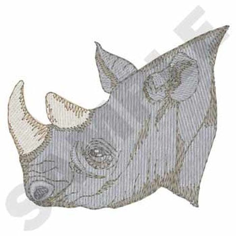 Rhino, African Rhinoceros Embroidered Patch 3" x 2.5"