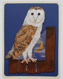 Owls, Barn Owl, Birds of Prey, Embroidered Patch 6.3"x 8.7"