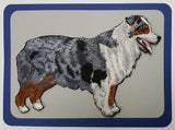 Blue Merle Aussie Australian Shepherd Dog Embroidered Patch