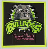 Bulldog, Embroidered Patch 6.1" x 4.9"