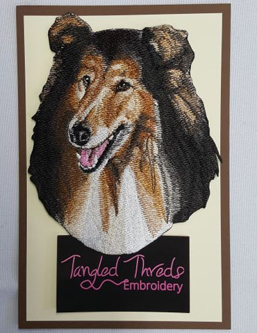 Collie Embroidered Patch