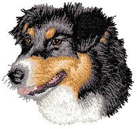 Australian Shepherd, Aussie Dog 654, Embroidered Patch (3 Inches Tall)