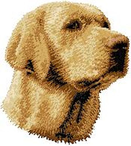 Labrador Retriever Dog, (Yellow) Embroidered Patch 2.9"
