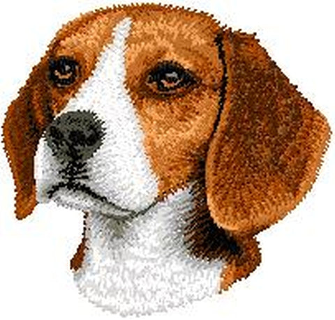 Beagle Dog Embroidered Patch (2.9 Inches Tall)