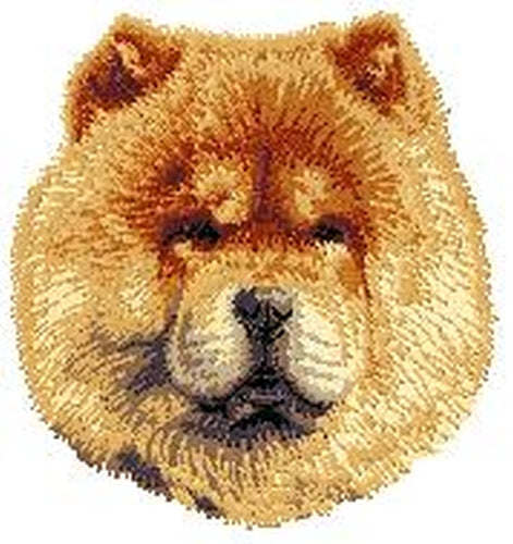 Chow Chow Embroidered Patch (2.9 Inches Tall)