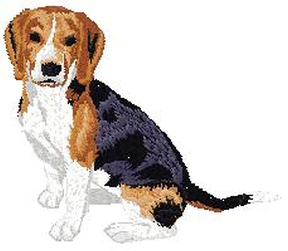 Beagle Dog (Full Body) Embroidered Patch (2.9 Inches Tall)