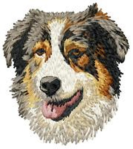 Australian Shepherd, Aussie Dog, Embroidered Patch (3.2 Inches Tall)