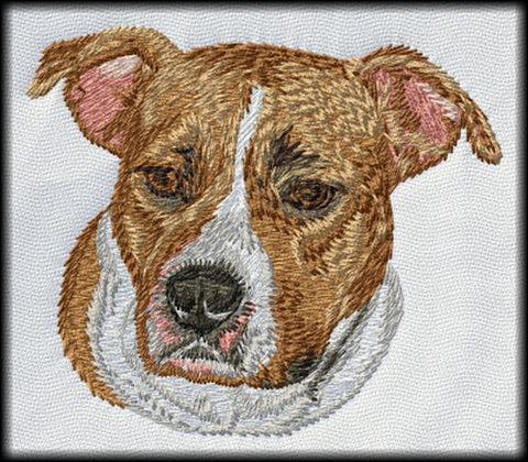 Pitbull American Staffordshire Staffy AmStaffy Embroidered Patch 3" x 3"