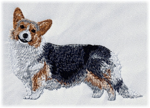 Pembroke Welsh Corgi Dog Embroidered Patch 2.6"