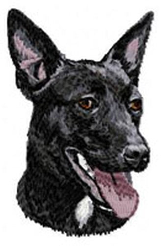 Australian Kelpie Dog Embroidered Patch (2.9 Inches Tall)