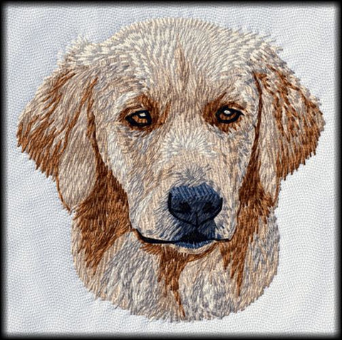 Golden Retriever Dog Embroidered Patch 3"