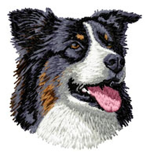 Australian Shepherd, Aussie Dog, Embroidered Patch (3 Inches Tall)