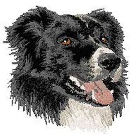 Border Collie Dog Embroidered Patch 2.9"