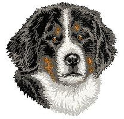 Bernese Mountain Dog Embroidered Patch (3 Inches Tall)