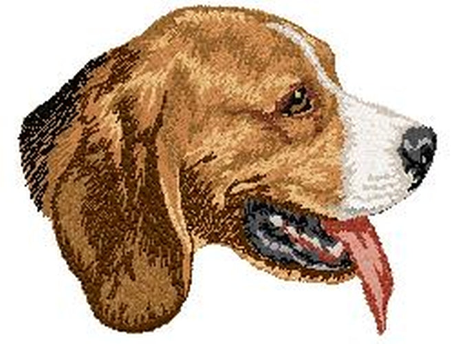 Beagle Dog Embroidered Patch (2.9 Inches Tall)