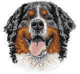 Bernese Mountain Dog Embroidered Patch (3.0 Inches Tall)