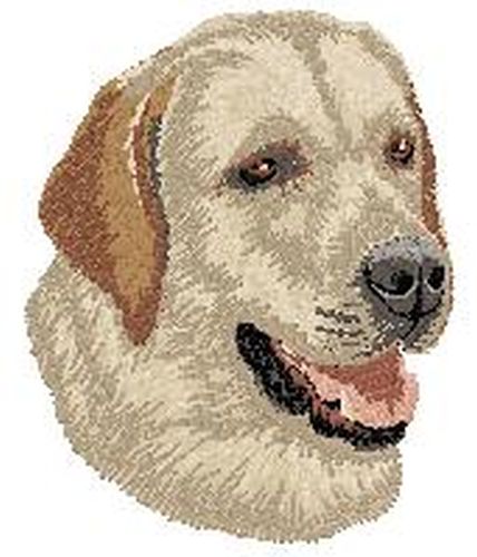 Labrador Retriever Dog Embroidered Patch 2.9"