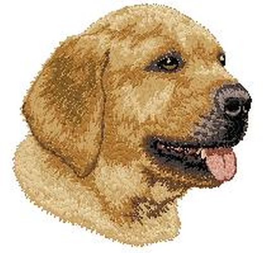 Labrador Retriever Dog (Yellow) Embroidered Patch 3.1"