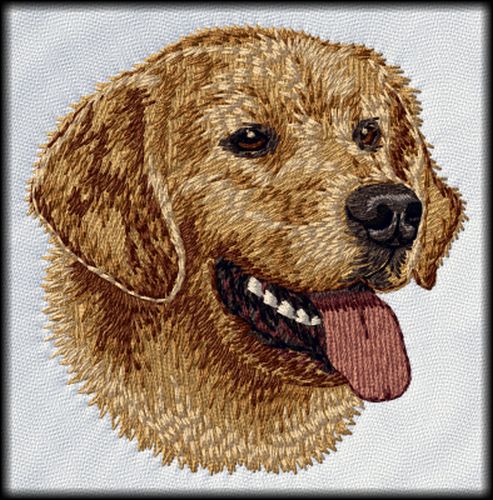 Golden Retriever Dog Embroidered Patch 3" Design GR10
