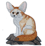 Fennec Fox Embroidered Patch 4.9"x 6.1" Free USA Shipping
