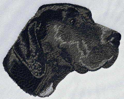German Shorthaired Pointer Dog Head (83) Embroidered Patch 3" Free USA Shipping