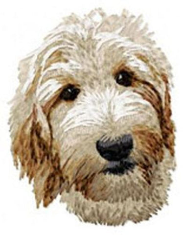 Goldendoodle Cream Golden Doodle Dog Embroidered Patch 3"