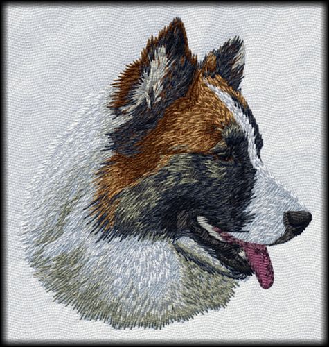 Islandic Sheepdog Embroidered Patch 3"