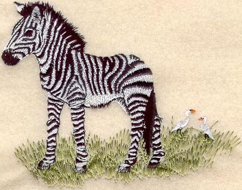 Zebra Baby Embroidered Patch