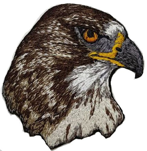 Red-Tailed Hawk Embroidered Patch 2.5" x  2.5" Free USA Shipping