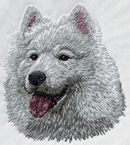 Samoyed Dog Embroidered Patch